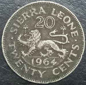 Sierra Leone 20 Cent 1964 