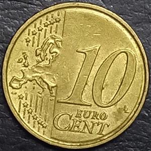 Latvia 10 Euro Cent 2014 2018