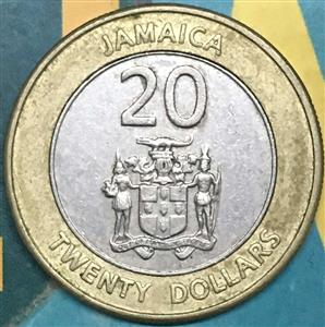 Jamaica 20 Dollar 2000 2002