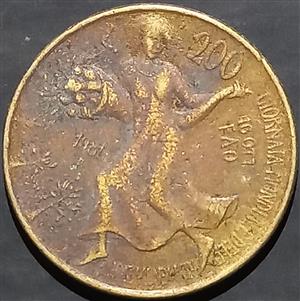 Italy 200 Lire 1981