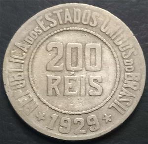 Brazil 200 Reis 1918 1935