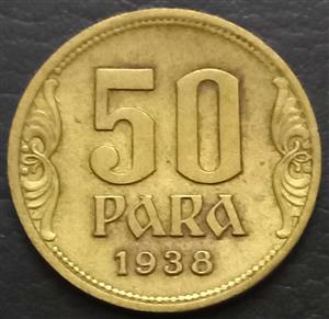 Yugoslavia 50 Para 1938 