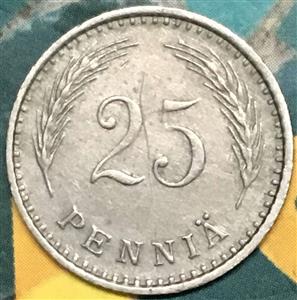 Finland 25 Pennia 1921 1940