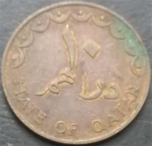 Qatar 10 Dirham 1972 1973