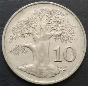 Zimbabwe 10 Cent 1980 1999