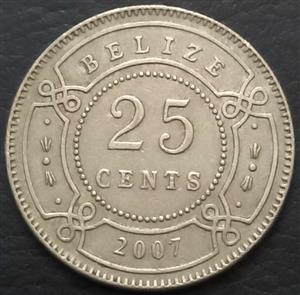 Belize 25 Cent 1974 2017