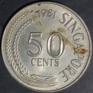 Singapore 50 Cents 1967 1985