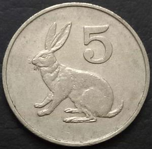 Zimbabwe 5 Cent 1980 1999