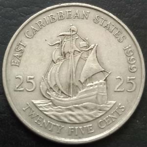 East Caribbean States 25 Cent 1981 2001