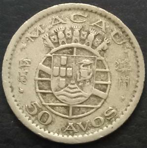 Macau 50 Avos 1952 