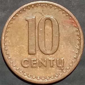 Lithuania 10 Centu 1991 