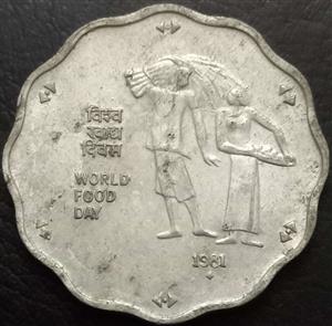 India Republic 10 Paisa 1981 