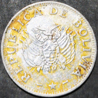 Bolivia 50 Centavos 1987 1997