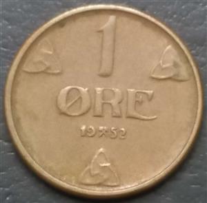 Norway 1 Øre 1908 1952