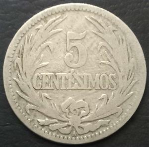 Uruguay 5 Centésimo 1901 1941
