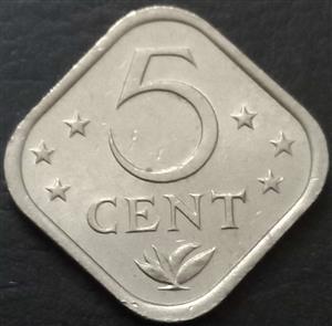 Neth. Antilles 5 Cent 1971 1985
