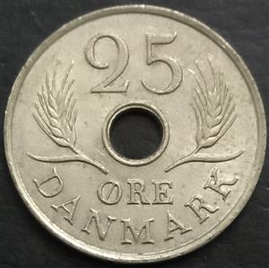 Denmark 25 Øre 1972 
