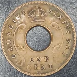 East Africa 1 Cent 1949 1952 Kings Norton