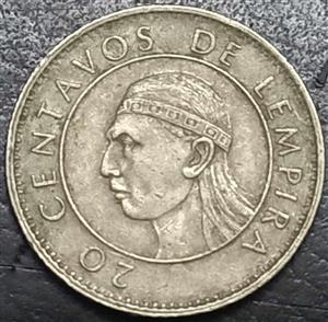 Honduras 20 Centavo 1978 1990
