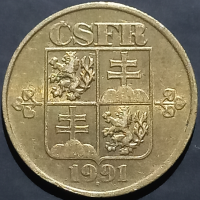 Czechoslovakia 20 Haléřů 1991 1992