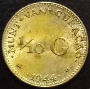 Curacao 1/10 Gulden 1944 1947
