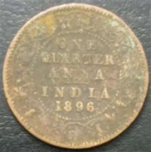India - British ¼ Anna 1877 1901