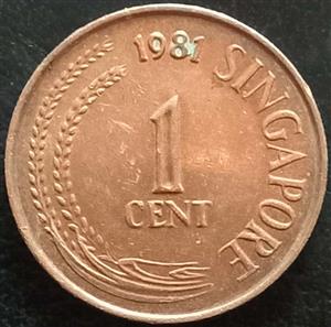 Singapore 1 Cent 1976 1985
