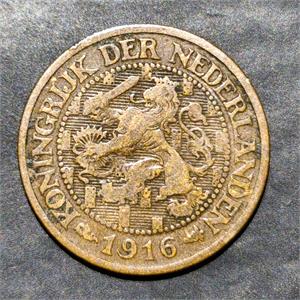 Netherlands 1 Cent 1916