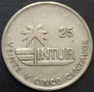 Cuba 25 Centavo 1989 