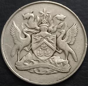 Trinidad & Tobago 25 Cents 1966 1972