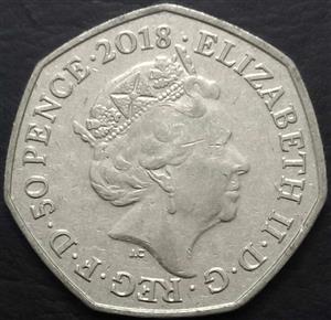 Great Britain 50 Penny 2018 