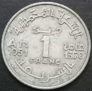 Morocco 1 Franc 1951 