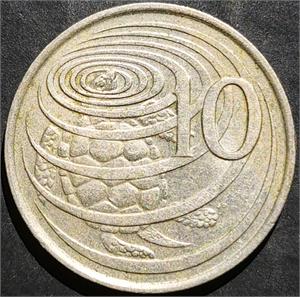 Cayman Islands 10 Cents 1972~1986