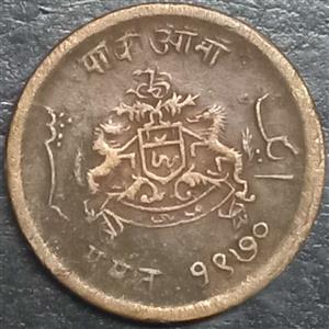 Gwalior 1 Paisa 1913 