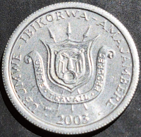 Burundi 1 Franc 1976~2022
