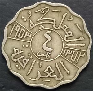 Iraq 4 Fils 1953 