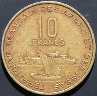 Djibouti 10 Francs 1969 1975
