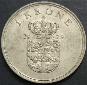 Denmark 1 Krone 1972 