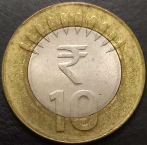 India Republic 10 Rupee 2011 2019
