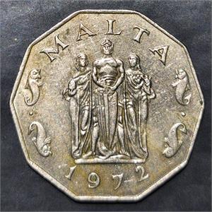 Malta 50 Cents 1972 1981