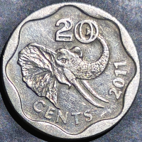 Eswatini 20 Cents 2011