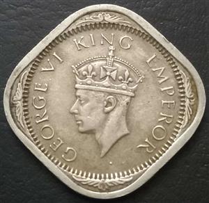 India - British 2 Anna 1939-1941