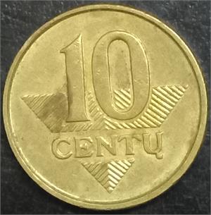 Lithuania 10 Centu 1997 2014