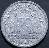 France 50 Centimes 1942 1944