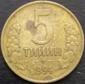 Uzbekistan 5 Tiyin 1994 