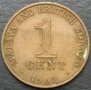 Malaysia 1 Cent 1962 
