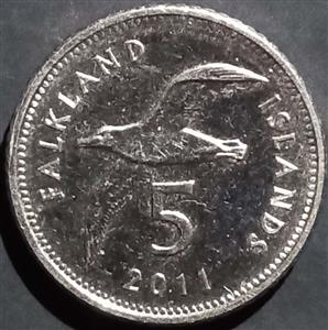 Falkland Islands 5 Pence 2011 