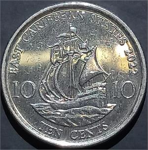 East Caribbean States 10 Cents 2009~2025