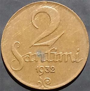 Latvia 2 Santimu 1922~1932