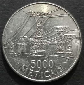 Mozambique 5000 Meticai 1998 